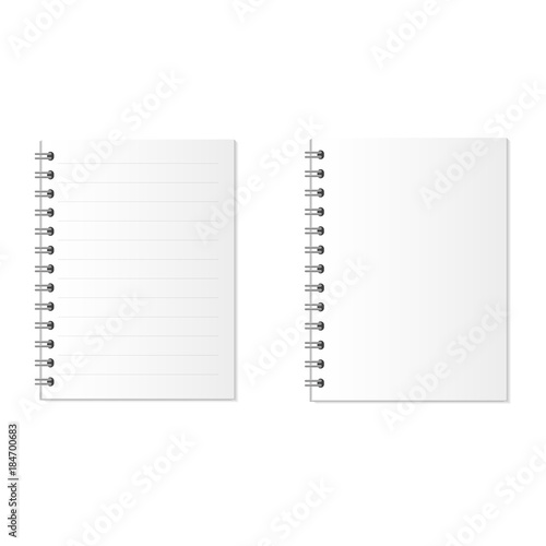 Notebook or paperbook. Business and education photo