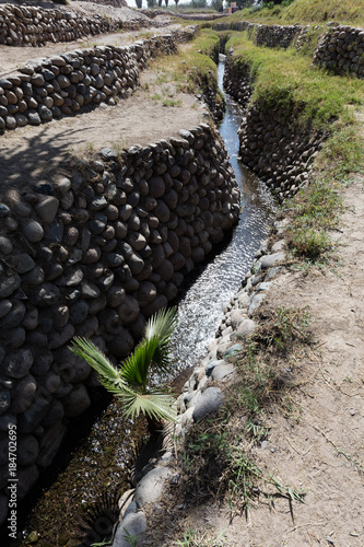 Cantalloc aqueduct, Peru photo