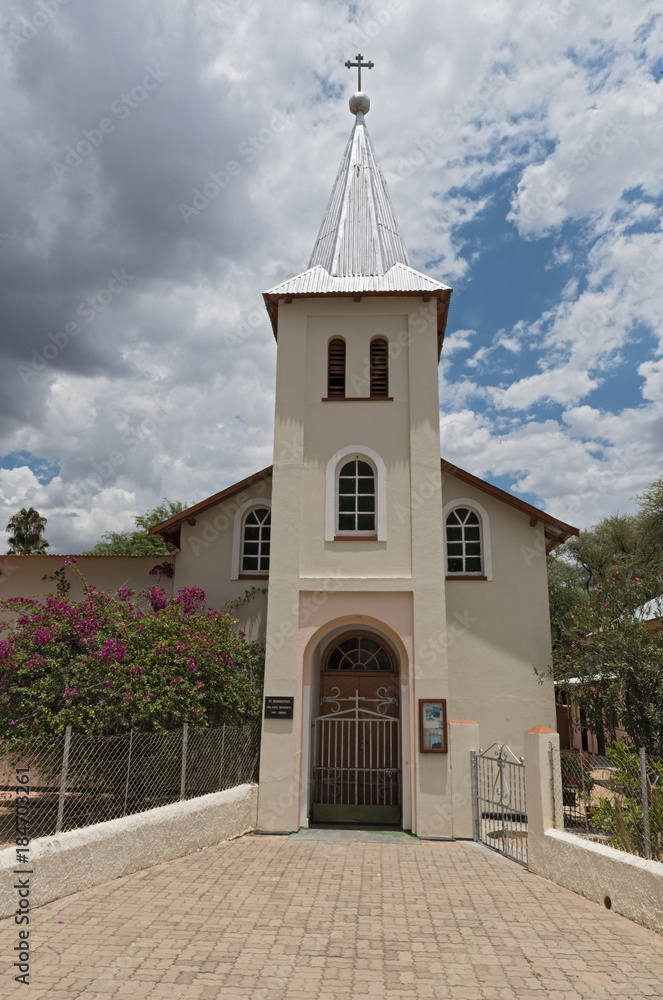 Church in Omaruru, Erongo region in Namibia
