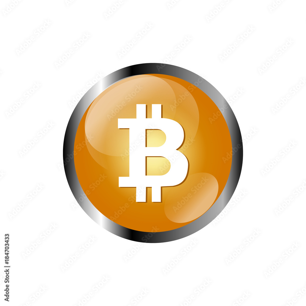 Bitcoin crypto currency blockchain flat logo a colored triangular background. Bitcoin crypto currency blockchain flat logo a colored triangular background.