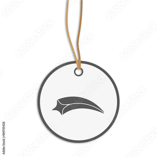 grauer Anhänger - Sternschnuppe