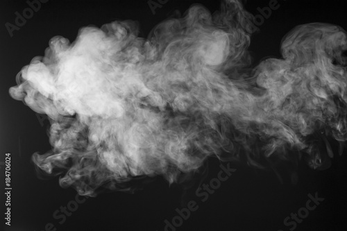 smoke on black photo