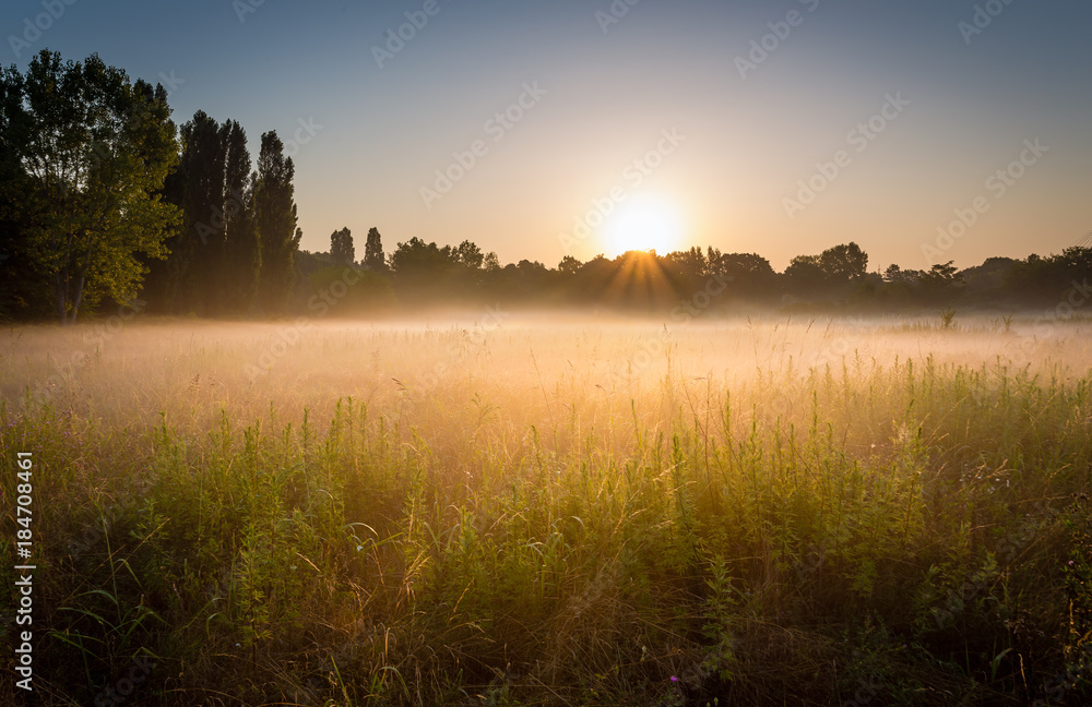 Fototapeta premium Sunrise in Mestre - Italy