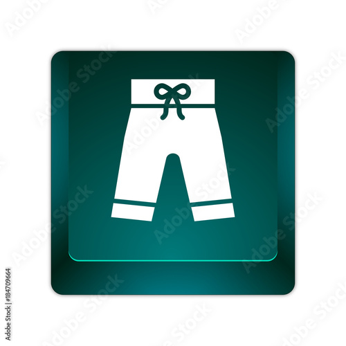 grüne 3D Taste - Badehose - Badebekleidung