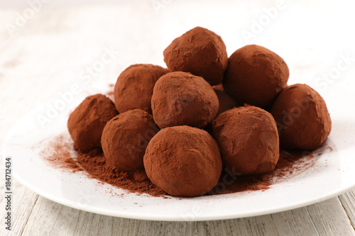 homemade chocolate truffle © M.studio