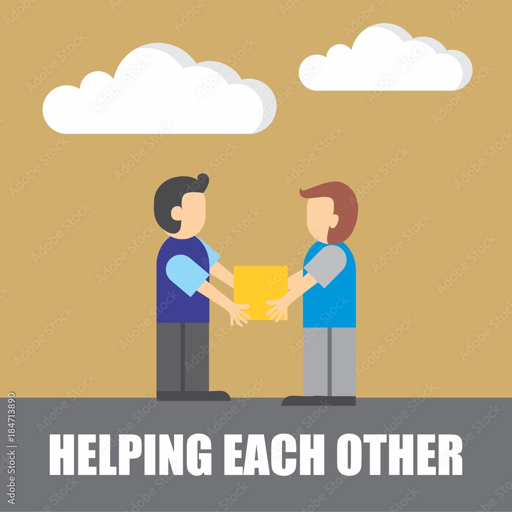 Helping Each Other Illustration Helping Each Other Illustration