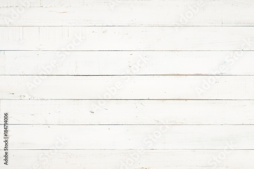 white natural wood wall texture and background, Empty surface white wooden for design, Top view white table and copy space