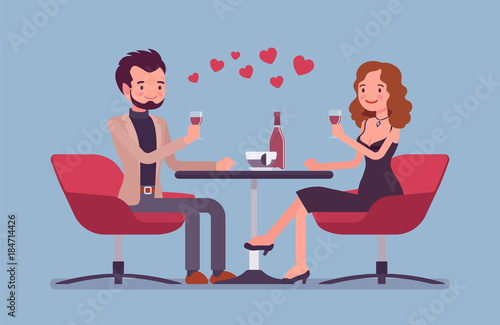 Couple on a romantic date
