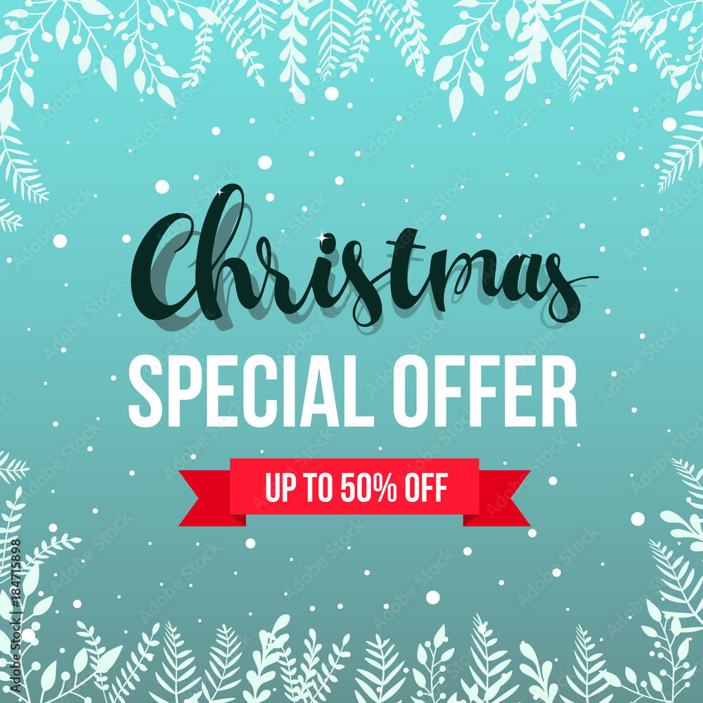Christmas Special Offer 50% Off Label