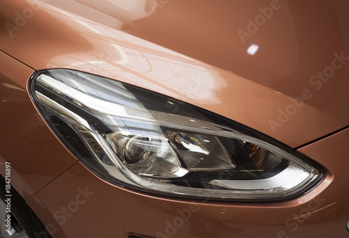 new car headlights in detail © Ioan Panaite