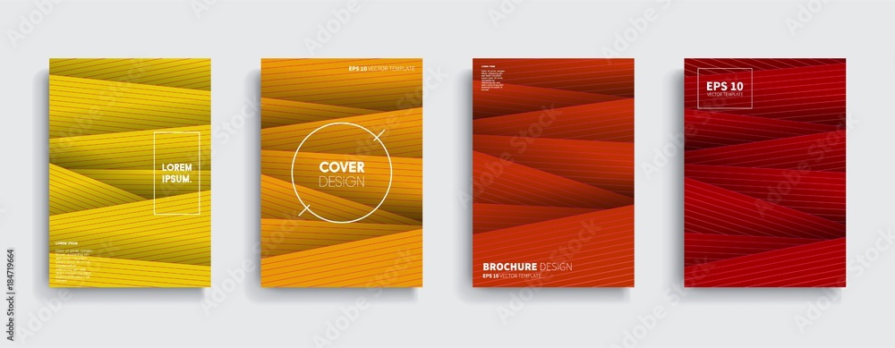Vector cover designs. Future Poster template. Smartphone modern background set.
