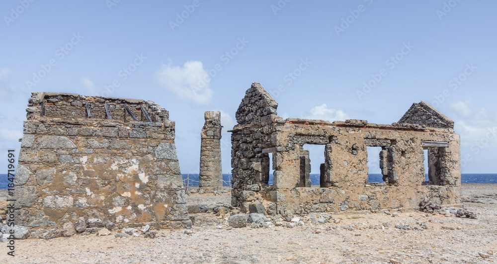Abandoned lighthouse at Malmok, Bonaire (netherlands antilles)