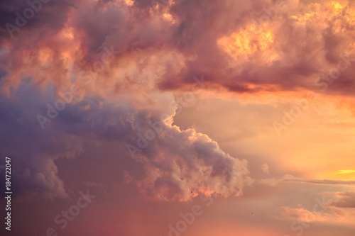 Evening sky with clouds during sunset © Dudarev Mikhail