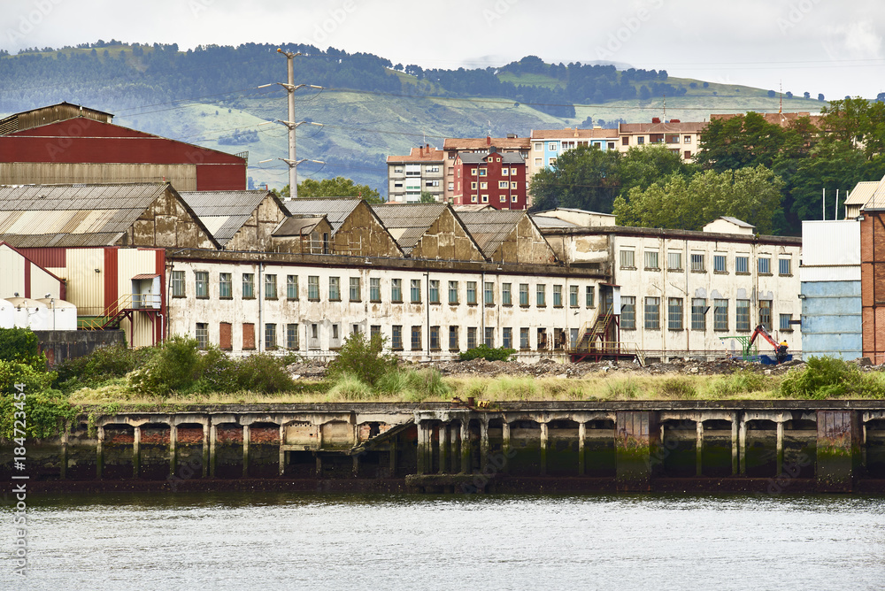Industrial Zone, Biscay, Basque Country, Euskadi, Spain, Europe