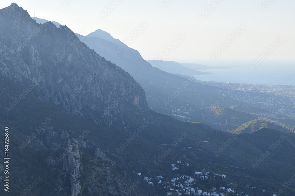 view of the mountainous landscape of Cyprus
