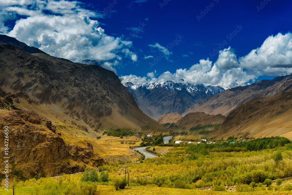 Landscape of Ladakh, Jammu and Kashmir, India