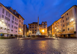 Rome. Fountain on Rotunda Square.