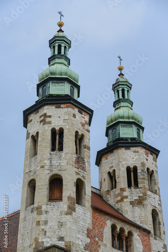 Facade of the Church of Saints Andrew - Krakow - Poland