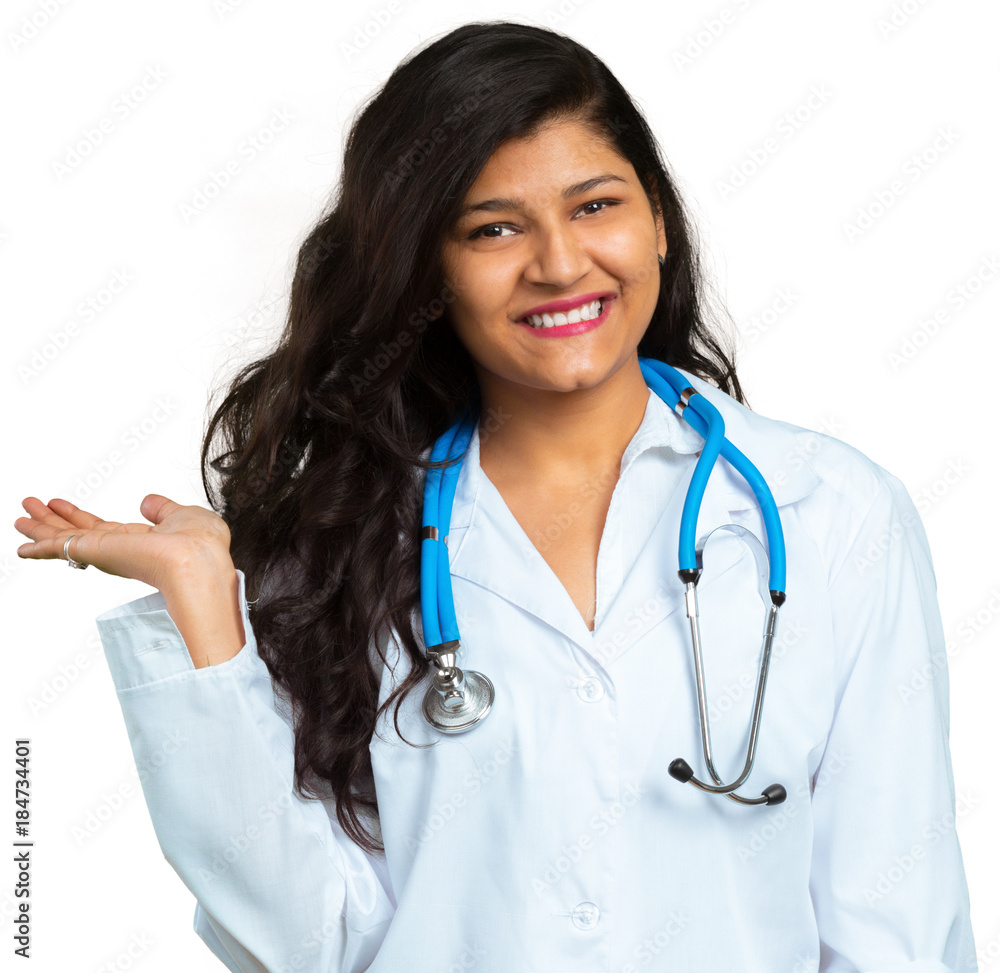 young female doctor medical professional in hospital isolated on white background young female doctor medical professional in hospital isolated on white background