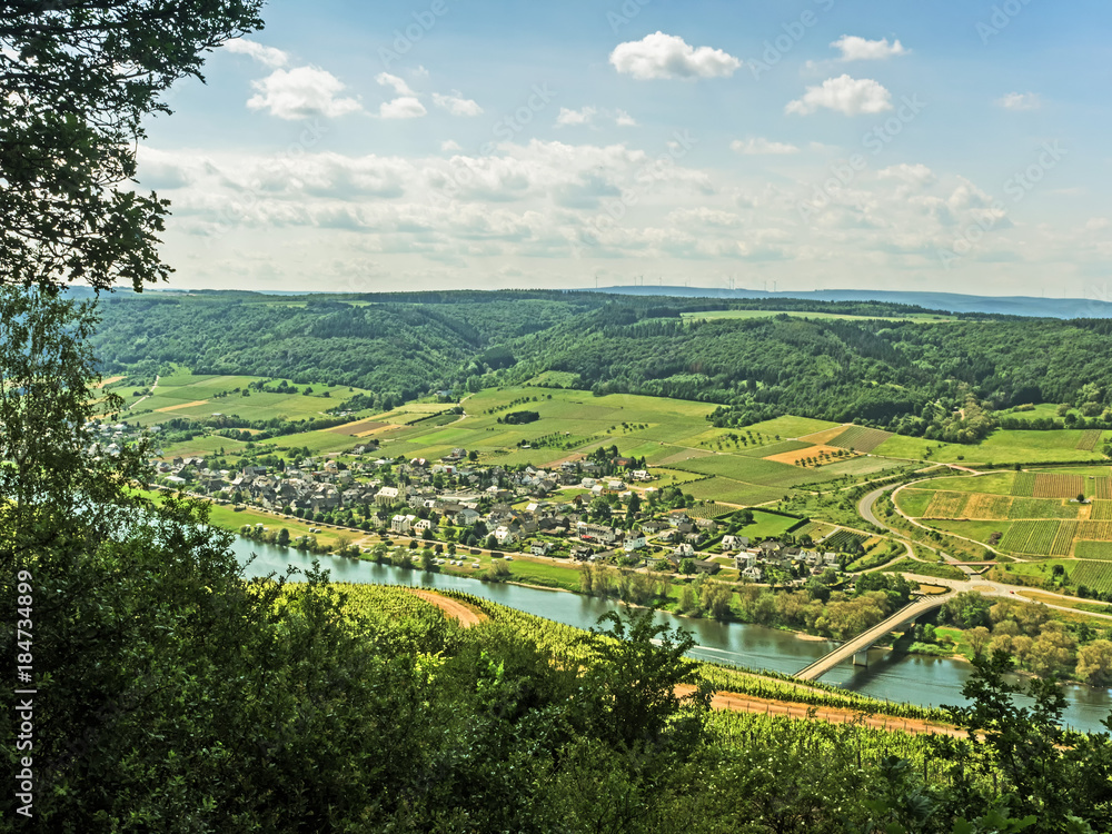 Obraz premium Moselschleife bei Bremm