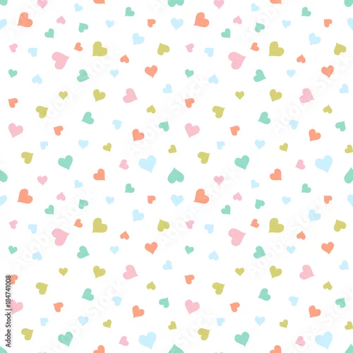 Tapety pastelowe kolorowe serduszka
