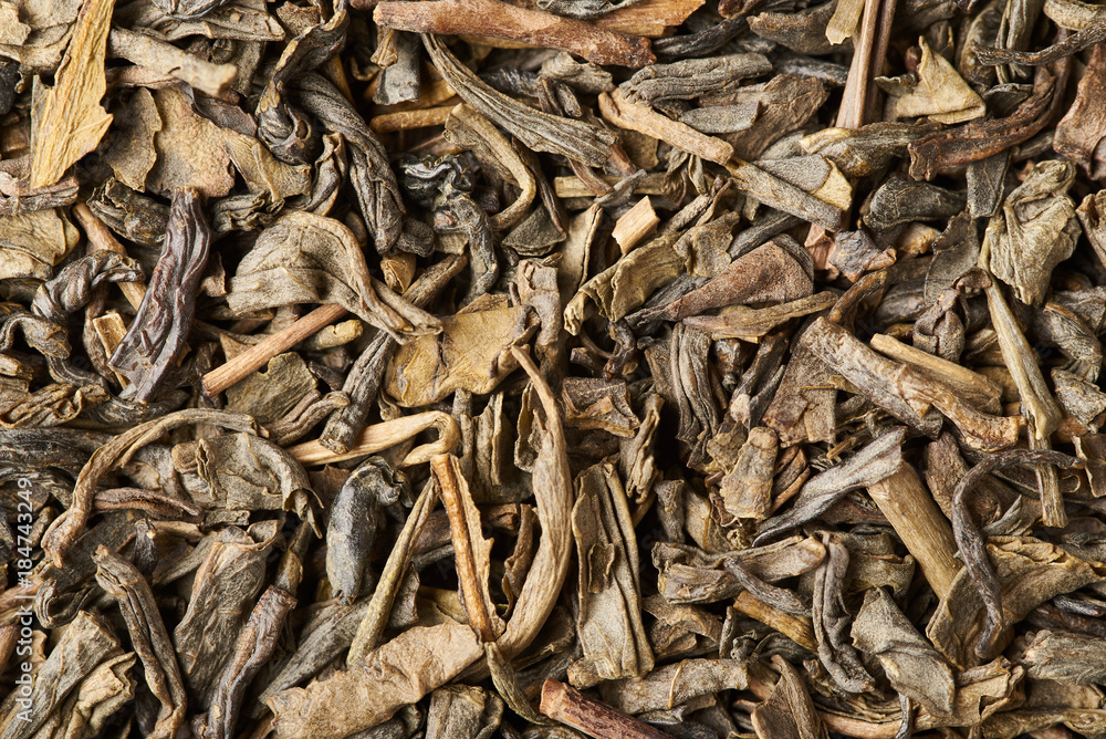 Texture of green tea close-up. Texture of green tea close-up.