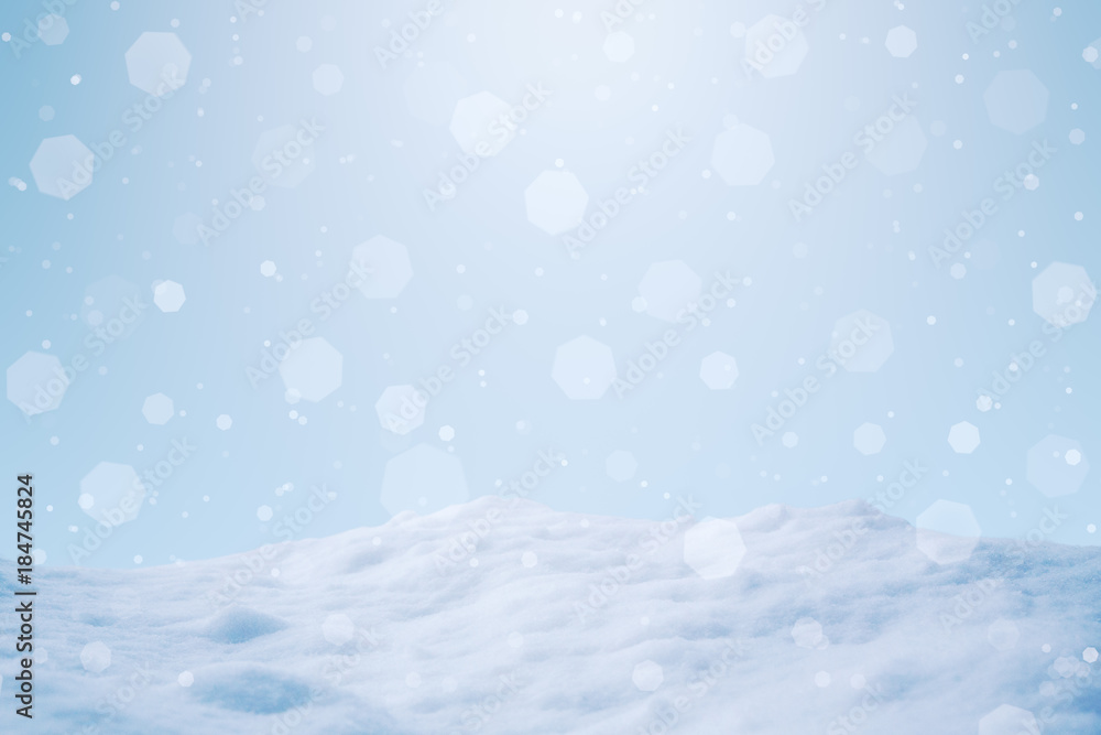 Winter blue landscape with falling white shining snow.... Winter blue landscape with falling white shining snow....