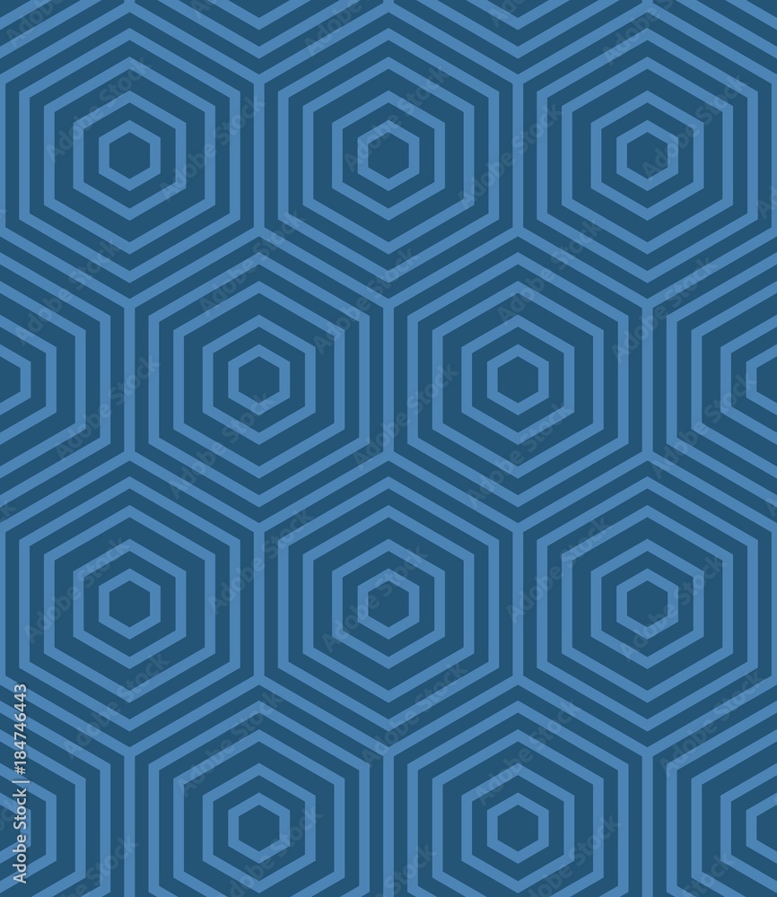 Blue Geometric Vector Pattern