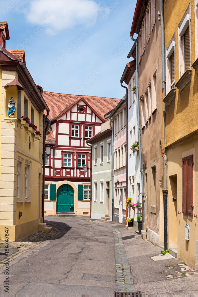 Street of historic German town of Bamberg