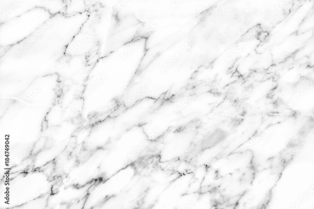 White marble texture background pattern with high resolution.