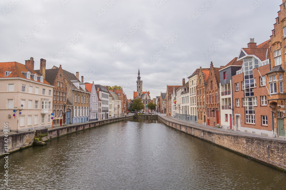 River in Bruges, Belgium