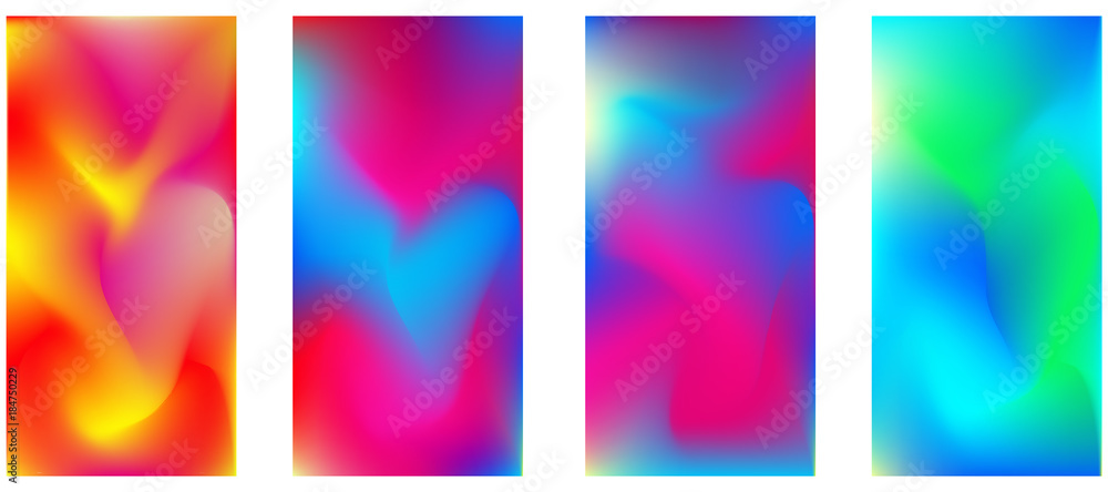 Vector phone x wallpaper, background. Editable gradient mesh masked into phone shape. EPS 10