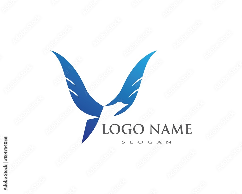 Bird wing Logo Template Bird wing Logo Template