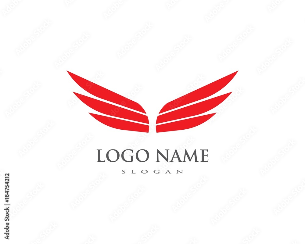 Bird wing Logo Template Bird wing Logo Template