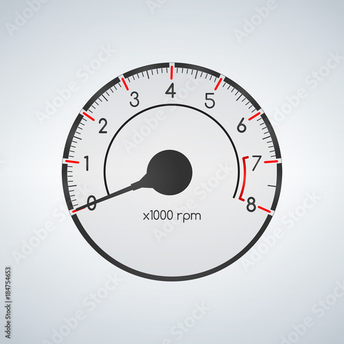 Tachometer. Vector illustra...