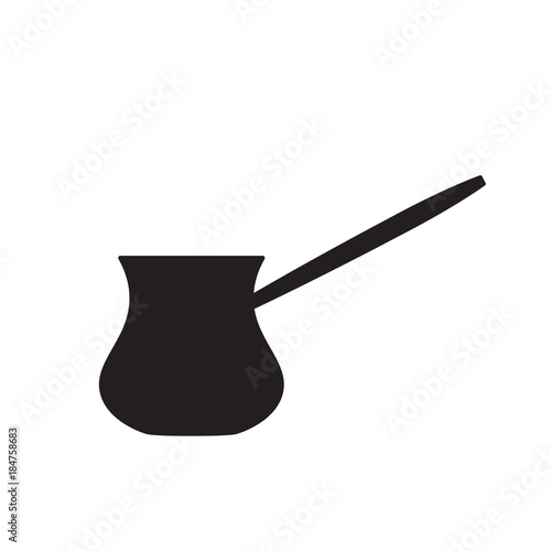 cezve turkish coffee maker icon- vector illustration