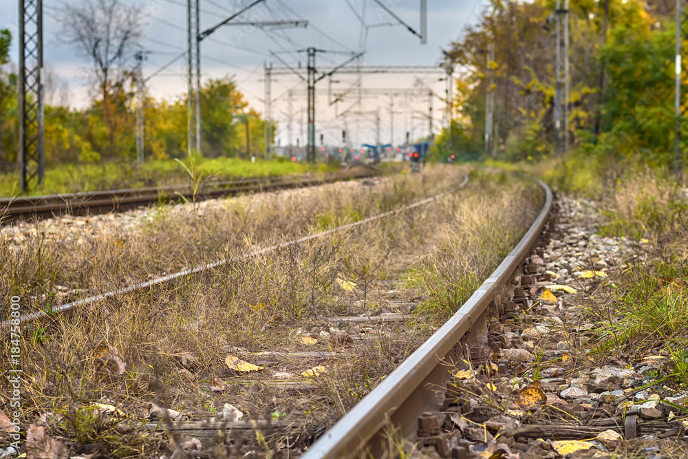 Naklejka premium Photograph of a railway in Serbia 