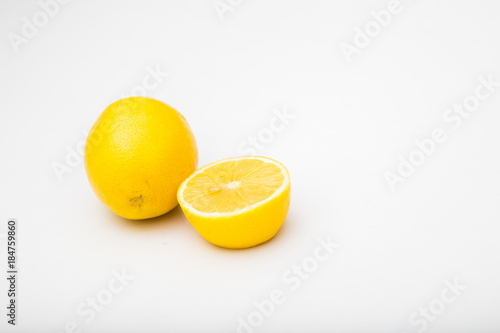 lemon in white background