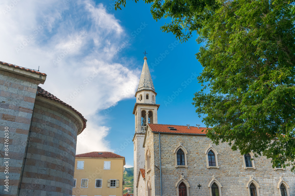 Fototapeta premium The fortress of the old town in Budva. Montenegro.