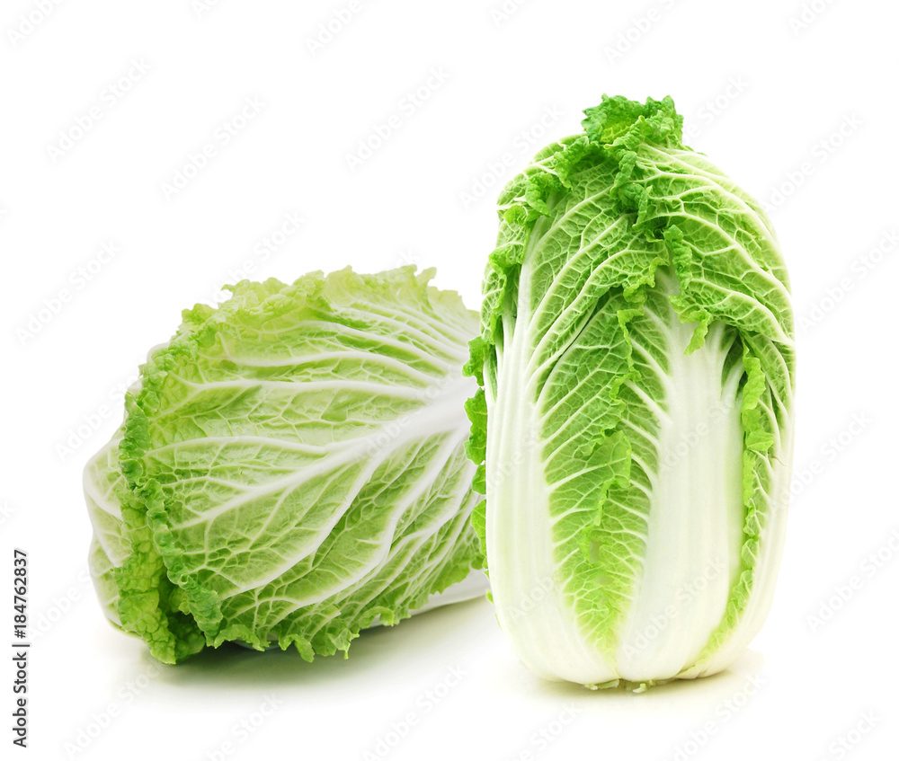 Fototapeta premium Tasty Chinese cabbage isolated on white