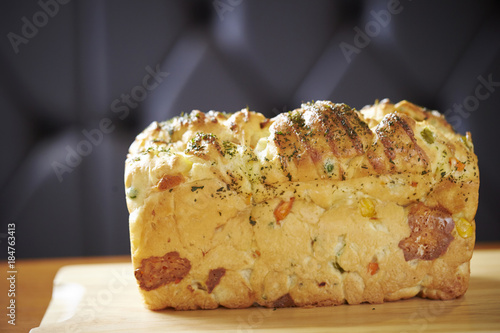 Loaf of corn and mayonnaise bread 