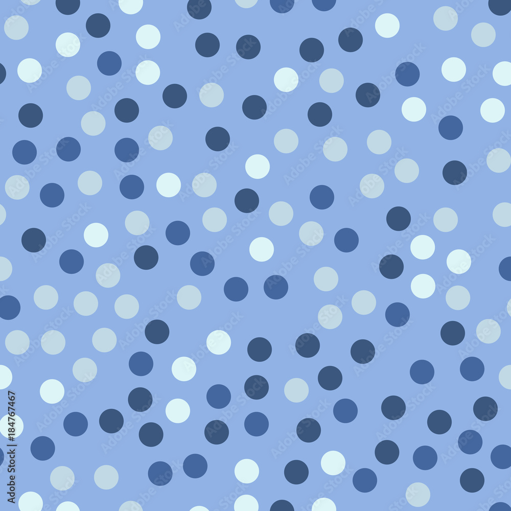 Colorful polka dots seamless pattern on bright 23 background. Ravishing classic colorful polka dots textile pattern. Seamless scattered confetti fall chaotic decor. Abstract vector illustration. Colorful polka dots seamless pattern on bright 23 background. Ravishing classic colorful polka dots textile pattern. Seamless scattered confetti fall chaotic decor. Abstract vector illustration.