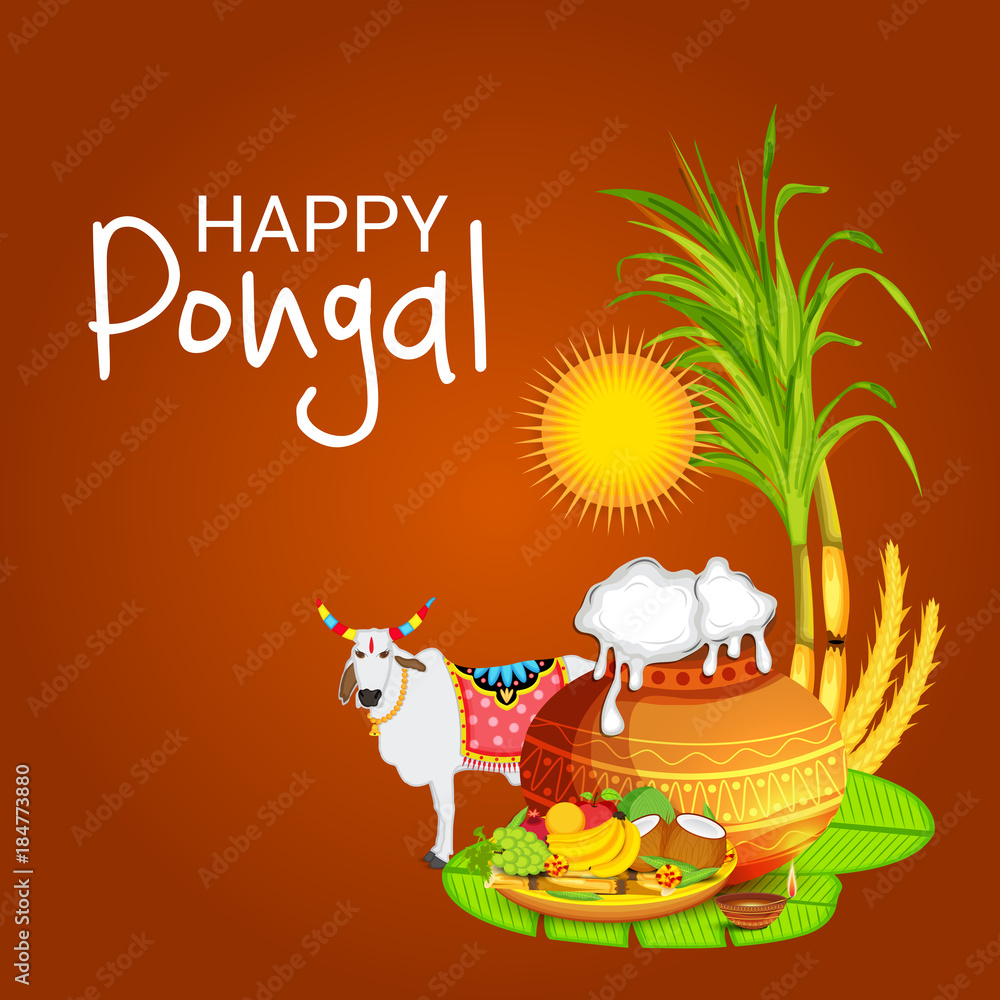 Obraz premium Happy Pongal