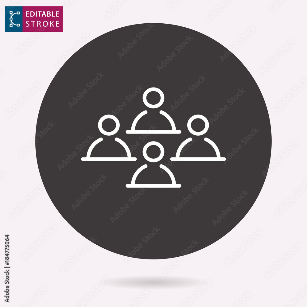 Conference line vector icon. Editable stroke. Conference line vector icon. Editable stroke.