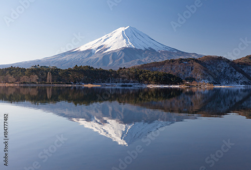 Mt.Fuji at Lake Kawaguchiko in winter
