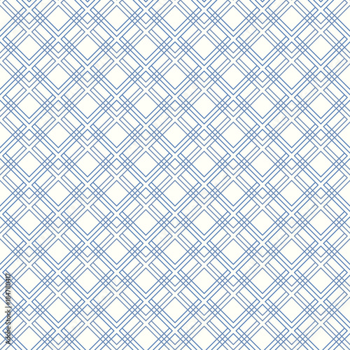 Geometric abstract blue pattern. Geometric modern ornament. Seamless modern background