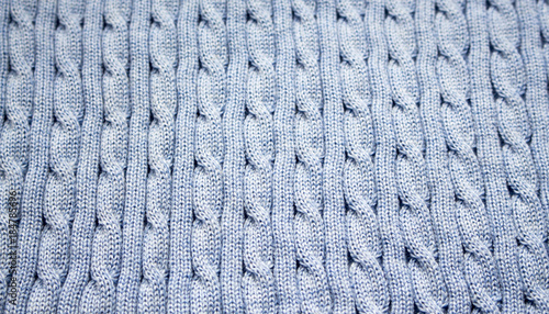blue knitted texture, pattern braids