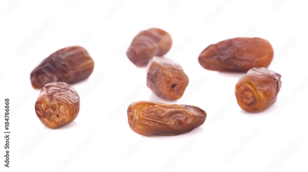 dried fruits from date palm isolated on white background dried fruits from date palm isolated on white background