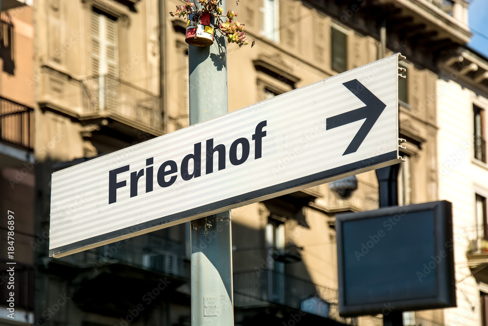 Schild 219 - Friedhof Schild 219 - Friedhof