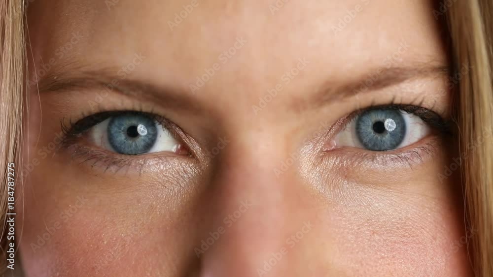 Blue eyes closing Blue eyes closing